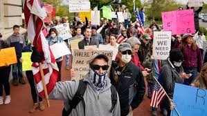 Wereldwijd protest tegen de lockdown begint op gang te komen